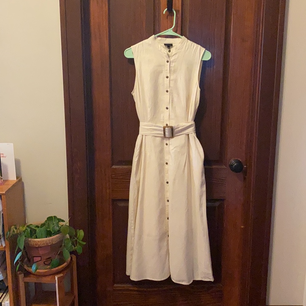 Who What Wear Linen Dress